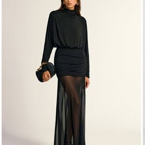 Commense Black Long Sleeve Dress